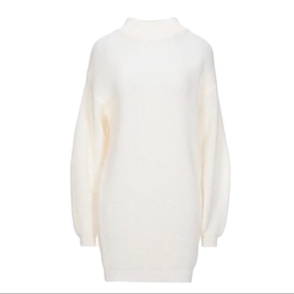 Aritzia Sweaters - Wilfred Fuzzy Mocksneck Solid Sweater Dress Size L